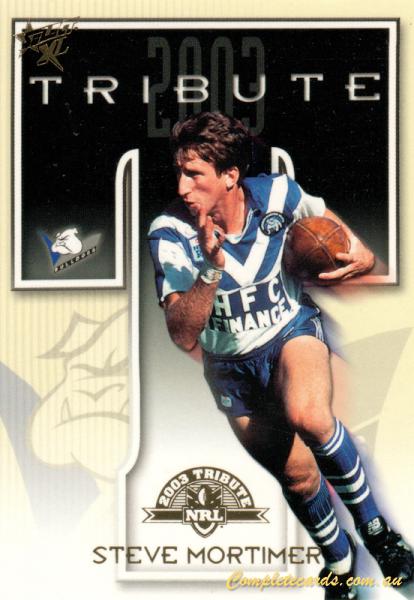 2003 Select XL - Tribute Card