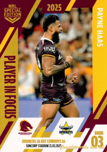 2025 NRL Player In Focus