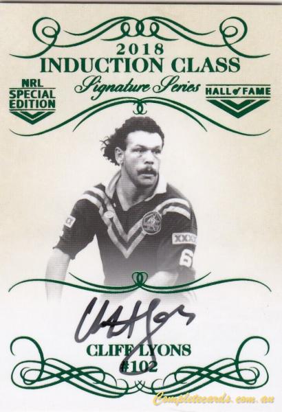 2018 NRL Glory - Hall of Fame Induction Class Signature 