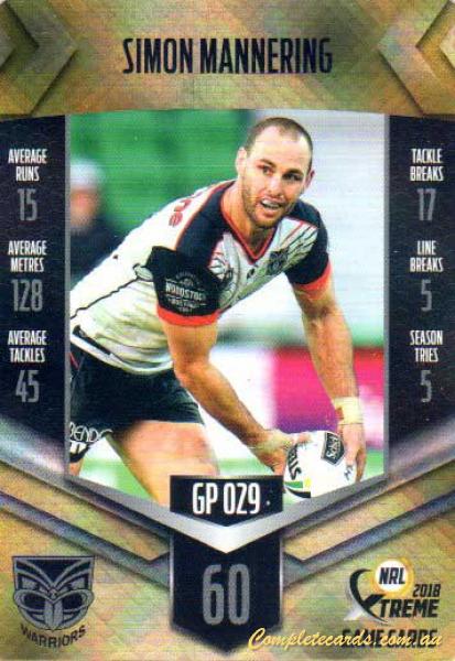 2018 NRL Xtreme - Gold Parallel 
