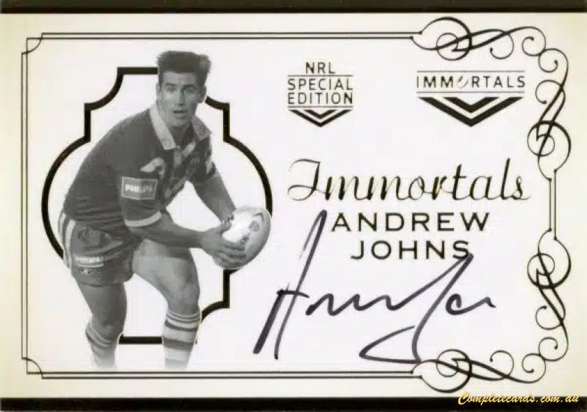 2018 NRL Glory - Immortals Signature 