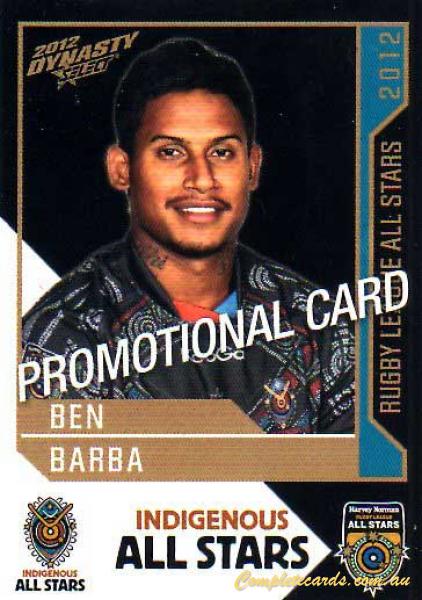 2012 NRL Dynasty - Promotional Card