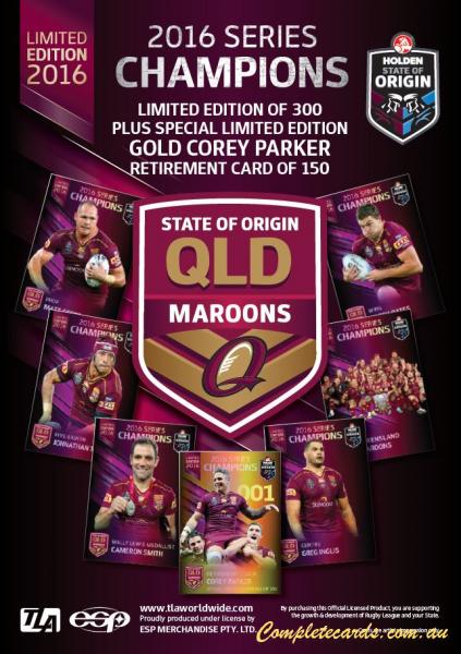 2016 Series State Of Origin  - Limited Edition