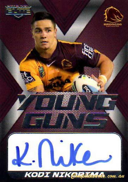 2015 NRL Elite - 2015 Young Guns Signatures