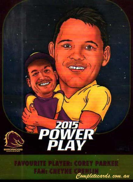 2015 NRL Power Play - Fan Cards 