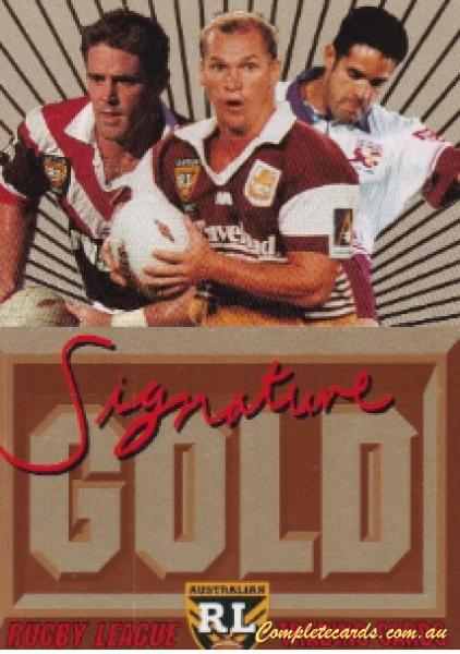 1996 Dynamic ARL Signature Gold - Promotional Card