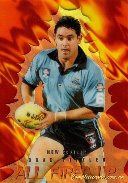 1996 Dynamic ARL Series 2 -  All Fired Up Acetate Cards