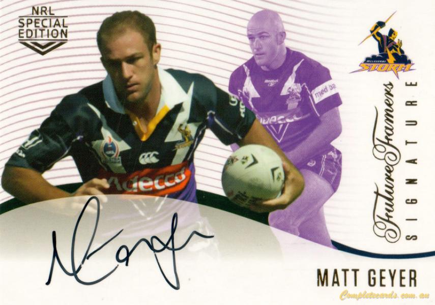 2018 NRL Glory - Future Famers Signature 