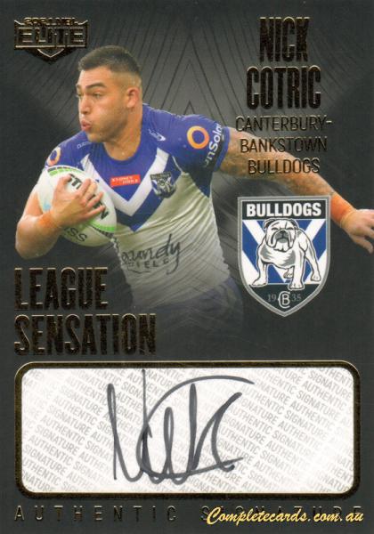 2021 NRL Elite - League Sensations Signatures Black 