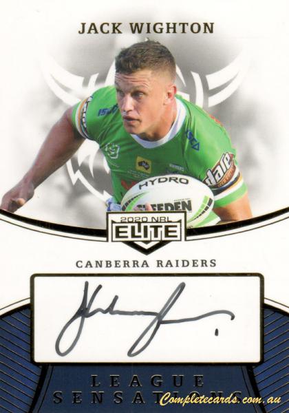 2020 NRL Elite - League Sensations Signatures 