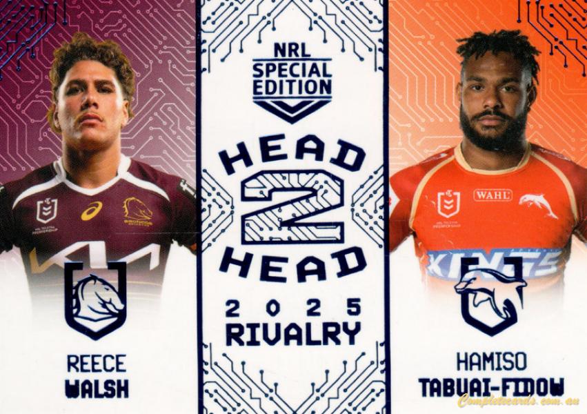 2025 NRL Rivalry - Head To Head Blue