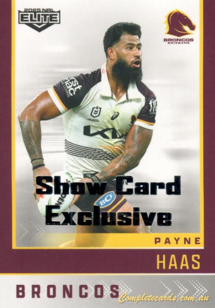 2025 NRL Elite - Show Card Exclusive