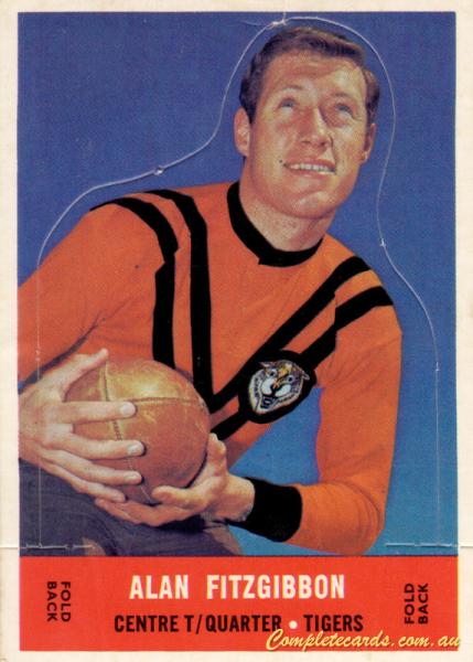 1969 Scanlens - Stand Up Die-Cut