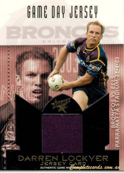 2003 Select XL - Game Day Jersey