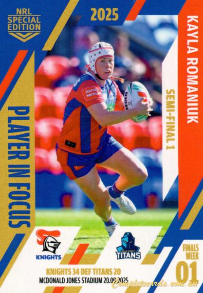 2025 NRL Player In Focus - NRL W Finals