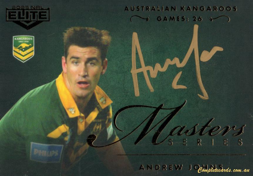 2025 NRL Elite - Master Series Signature Andrew Johns