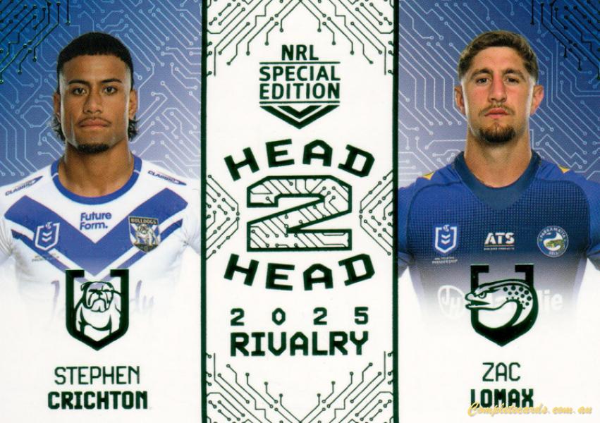 2025 NRL Rivalry - Head To Head Green