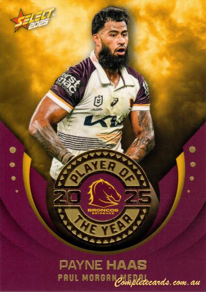 2025 NRL Select - Club Player of the Year