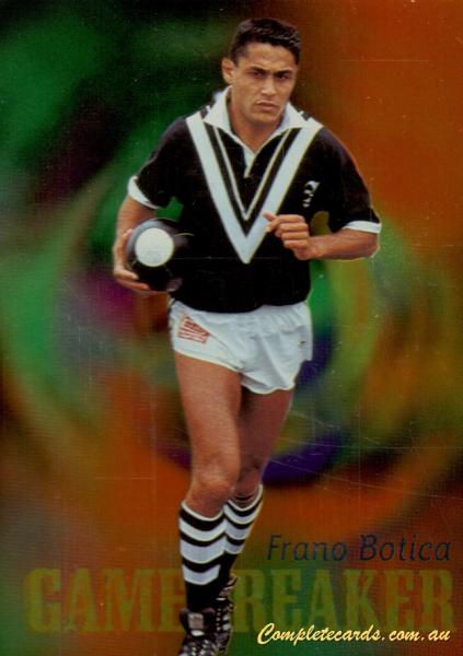 1995 Card Crazy Authentics Rugby League Superstars - Gamebreakers