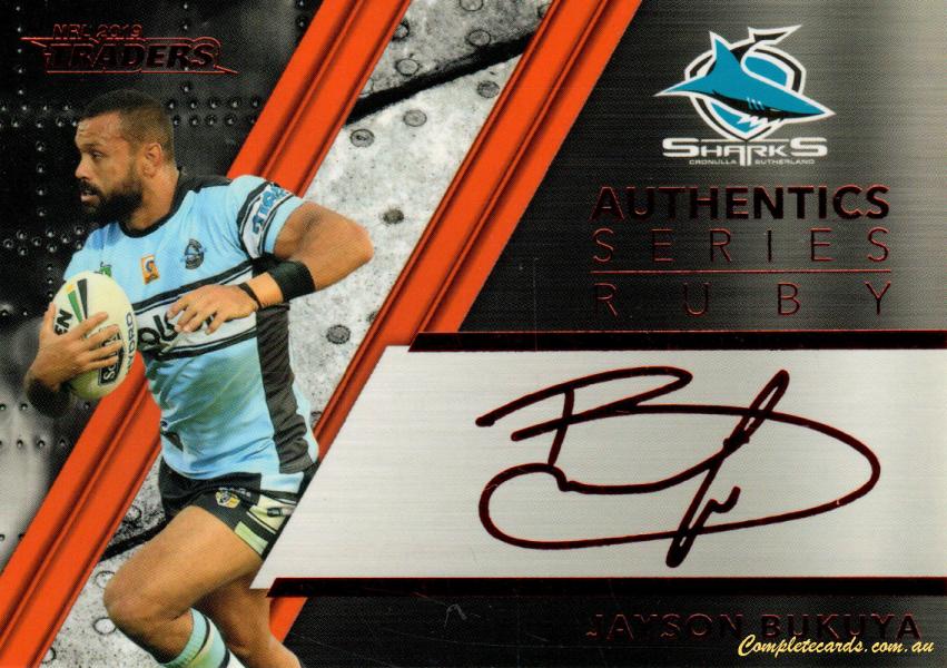 2019 NRLTraders - Authentic Signature Ruby