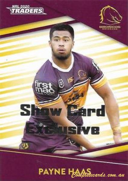 2020 NRL Traders - Show Card Exclusive 