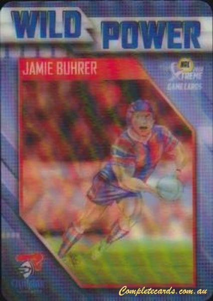 2018 NRL Xtreme - Wild Power Card 
