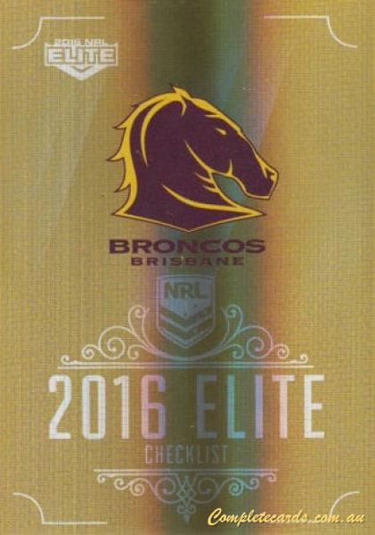 2016 NRL Elite - Gold Parallel