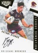 2022 NRL Elite - League Sensations Signatures White 