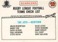 1977 Scanlens Checklists