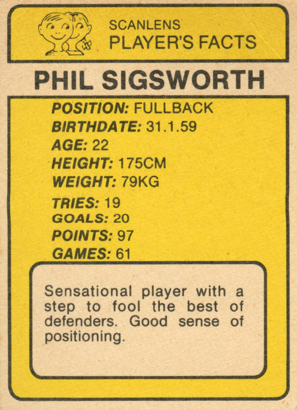 Phil Sigsworth back