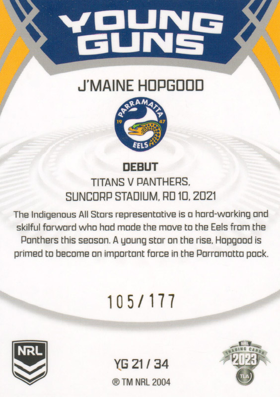 J'maine Hopgood back