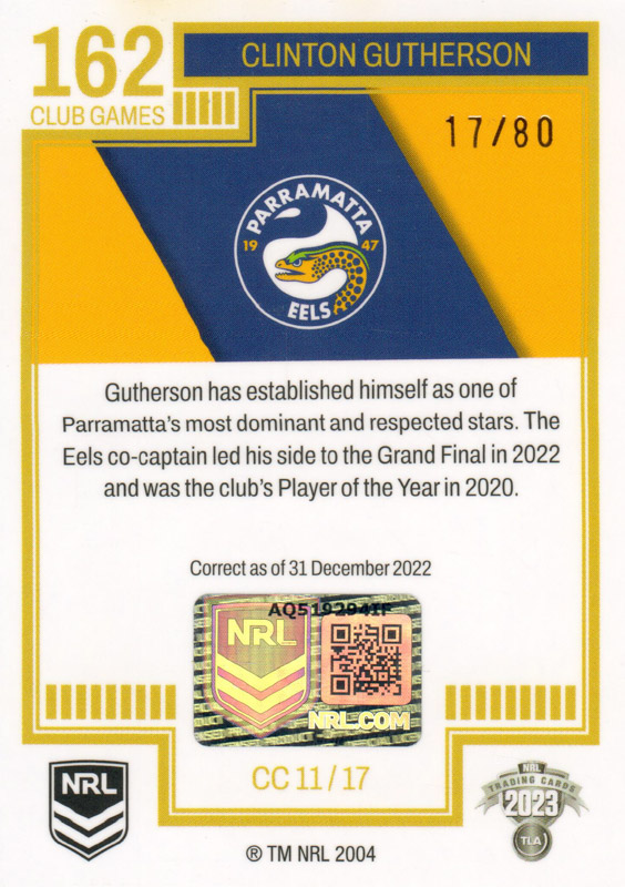 Clinton Gutherson back