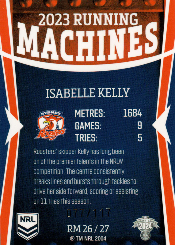 Isabelle Kelly back