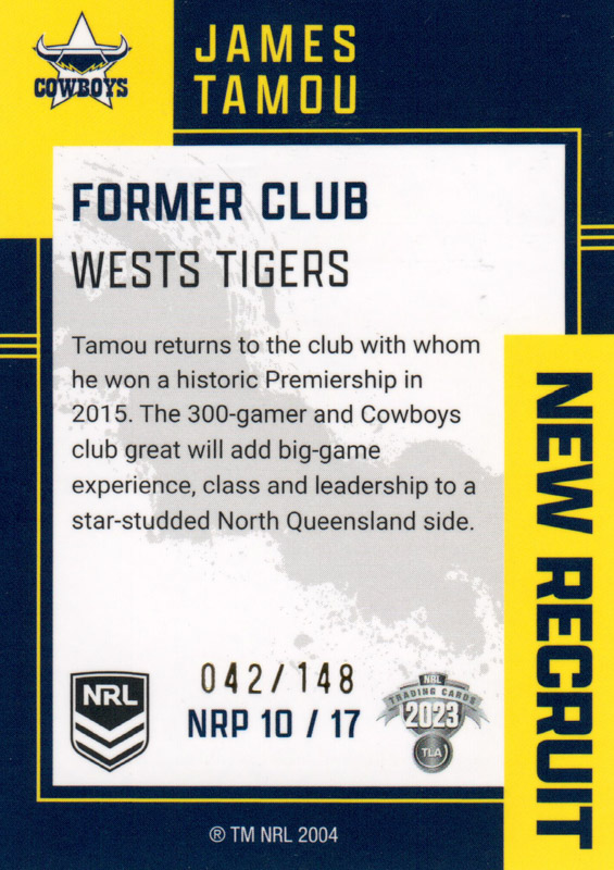 James Tamou back