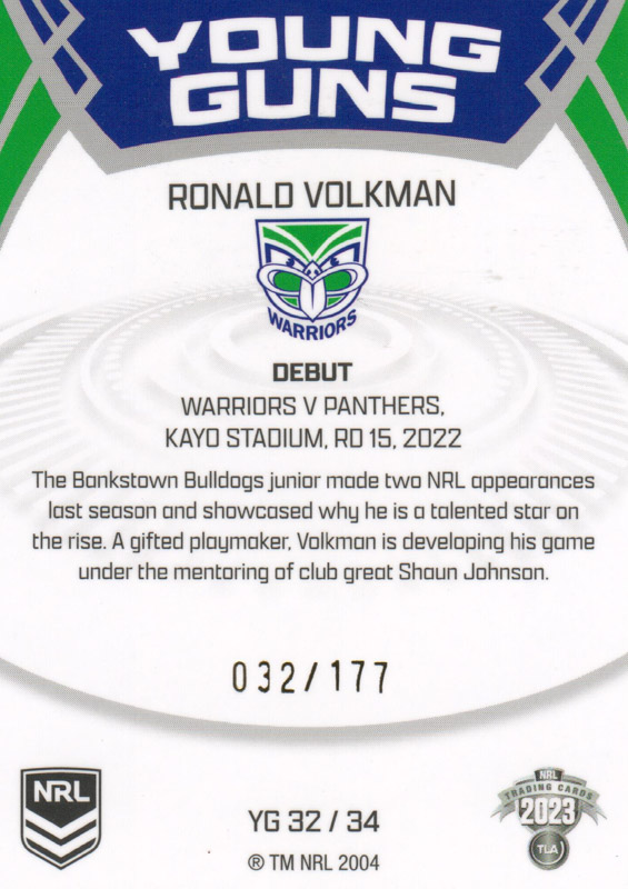 Ronald Volkman back