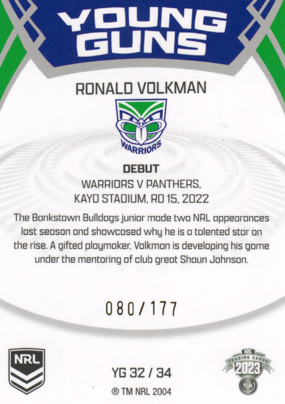 Ronald Volkman back