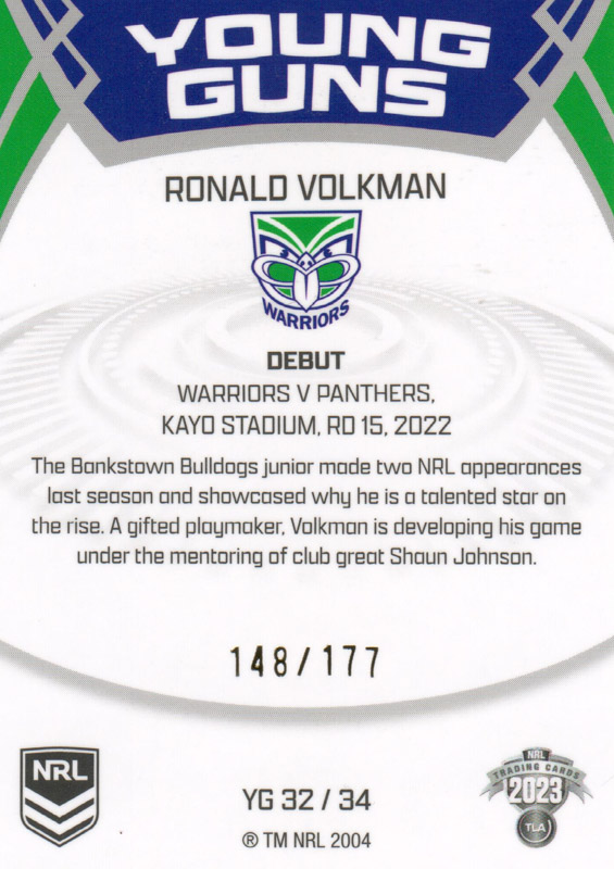 Ronald Volkman back