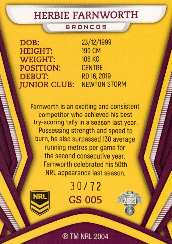 Herbie Farnworth back
