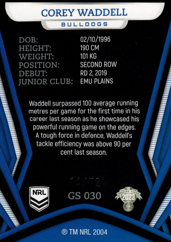 Corey Waddell back