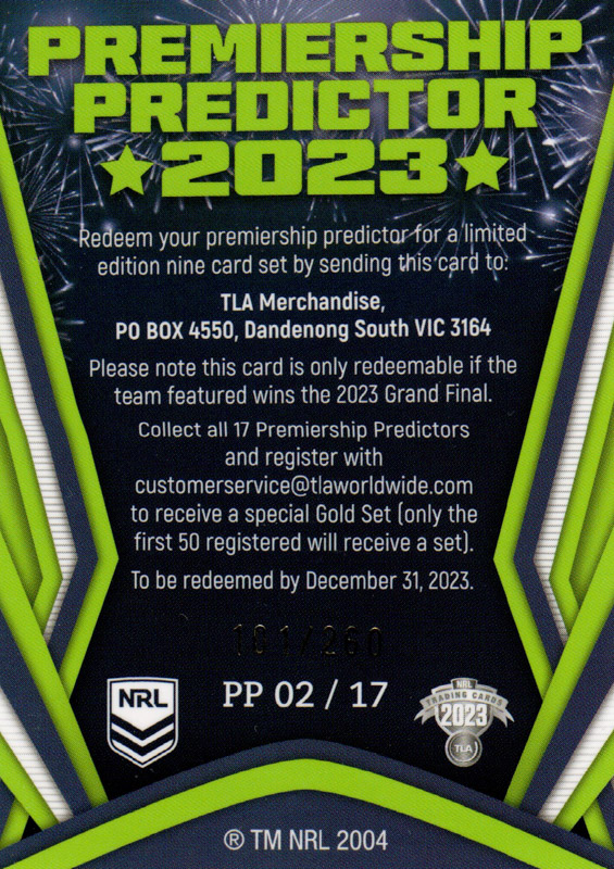 Canberra Raiders back