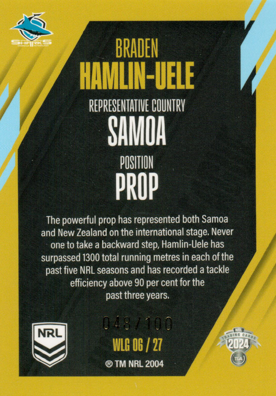 Braden Hamlin-Uele back