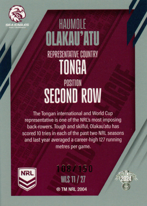 Haumole Olakau’Atu back