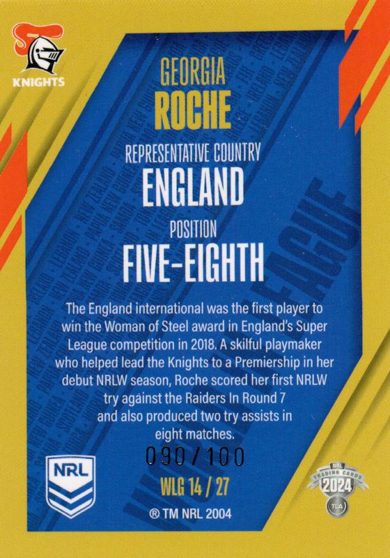 Georgia Roche back