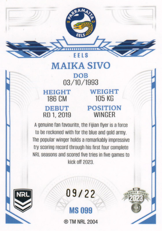 Maika Sivo back