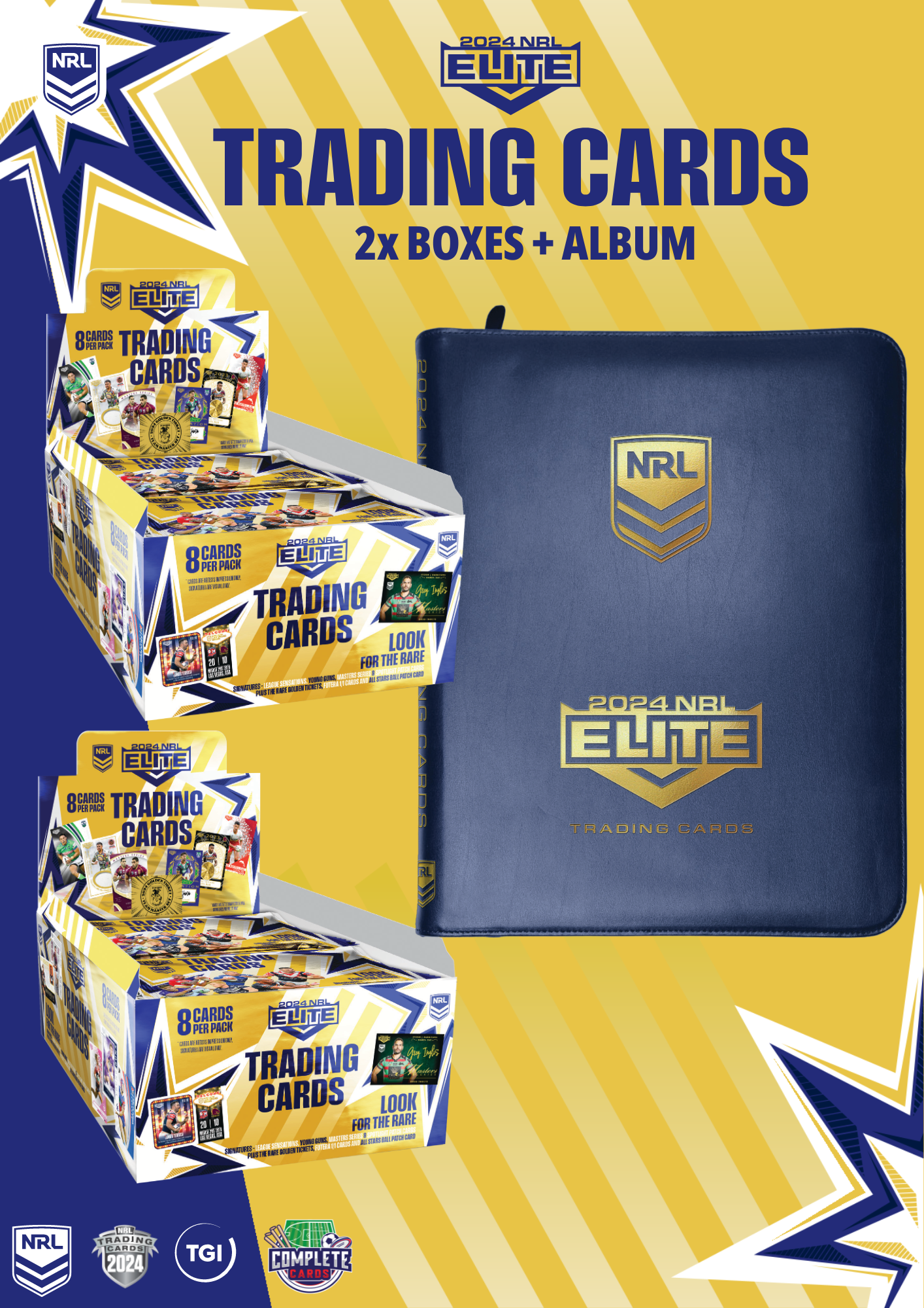 2024 NRL Elite - 2x Boxes + Album