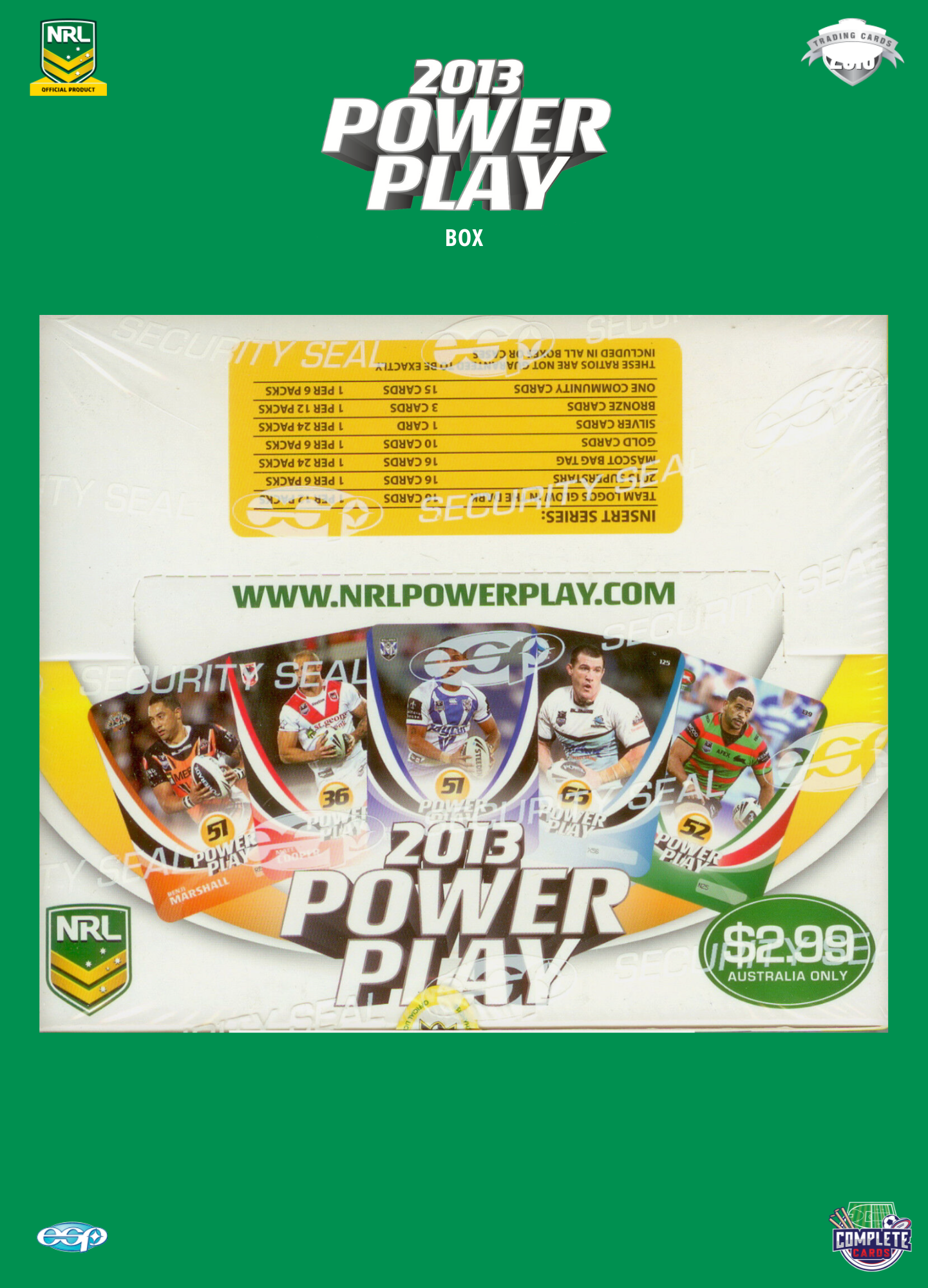 2013 NRL Power Play - Box