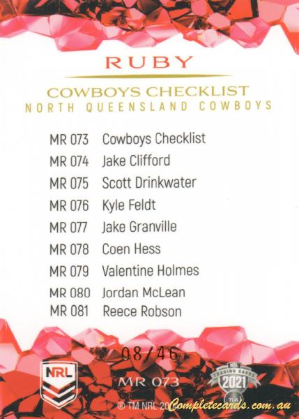 Cowboys Checklist back