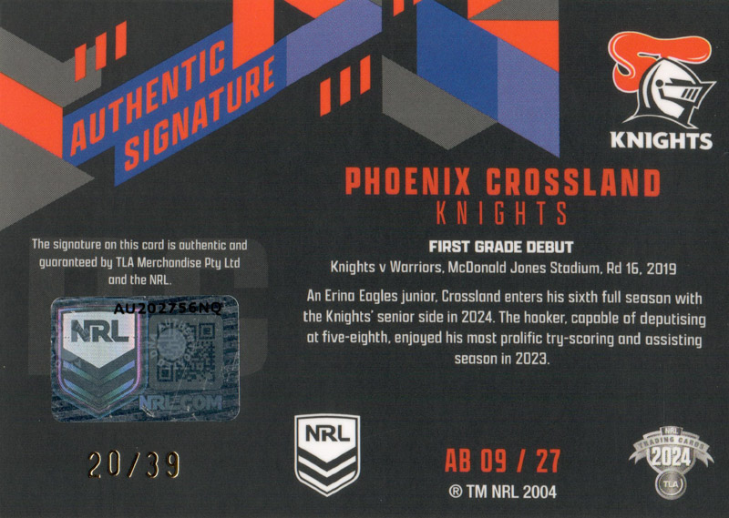 Phoenix Crossland back