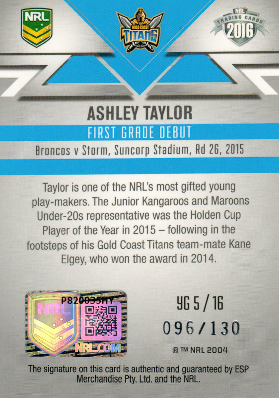 Ashley Taylor back