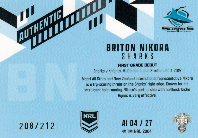Briton Nikora back